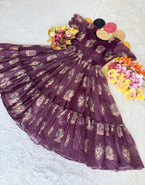 Kalamkari Midi Gown